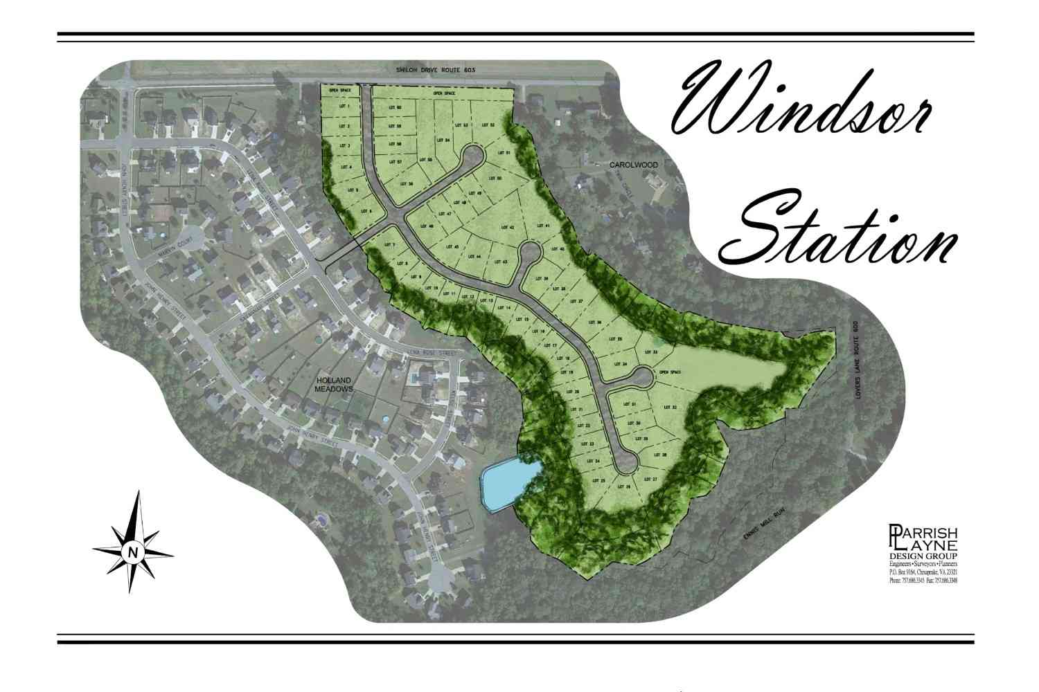Windsor Station Master Site Plan - 60+ thoughtfully designed homesites